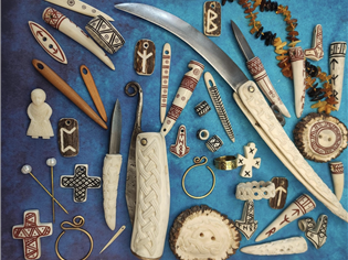 Historické repliky, výroba z kostí, paroží, dřeva, skla i kovů