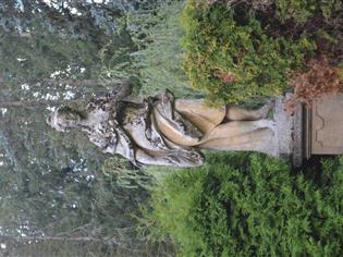 Socha Afrodité v Růžové zahradě